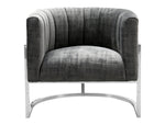 Amelie 2-Tone Gray/Silver Chair