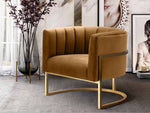 Amelie Cognac/Gold Chair