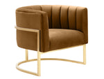 Amelie Cognac/Gold Chair