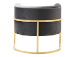Amelie Gray/Gold Chair