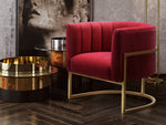 Amelie Hot Pink/Gold Chair