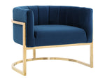 Amelie Navy/Gold Chair