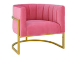 Amelie Rose Pink/Gold Chair