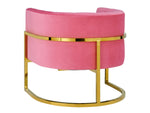 Amelie Rose Pink/Gold Chair