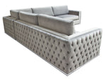 Beatrix Gray Sectional Sofa