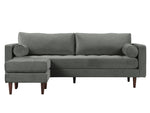 Blair Ash Gray Reversible Sectional Sofa