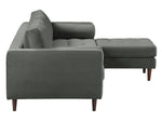 Blair Ash Gray Reversible Sectional Sofa