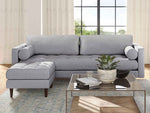 Blair Gray Reversible Sectional Sofa