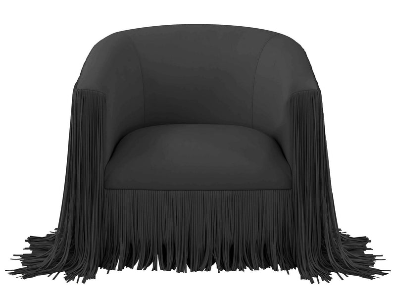 Capri Black Swivel Chair