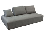 Ceres Space Gray Sofa/Lounger with Moveable Backrests