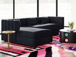 Cosette Black LAF Sectional Sofa