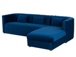 Cosette Navy RAF Sectional Sofa