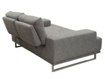 Easton Gray Loveseat with Adjustable Backrests