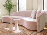 Elettra Blush & Cream Sofa