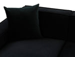 Elise Black LAF Sectional Sofa