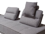 Gravity Gray 2-Piece Sectional Sofa/Lounger with Moveable Backrests