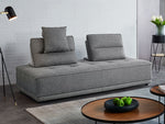 Gravity Gray Sofa/Lounger with Moveable Backrests