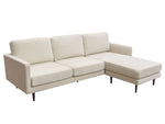 Hallie Cream Reversible Sectional Sofa
