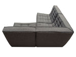 Hollis Gray Modular 3-Piece Sectional Sofa