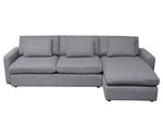 Isador Gray Modular 2-Piece Reversible Sectional Sofa