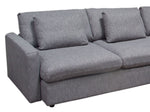 Isador Gray Modular 3-Piece Sectional Sofa