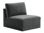 Jameson Charcoal Armless Chair