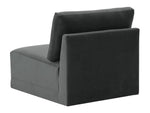 Jameson Charcoal Armless Chair