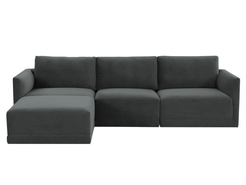 Jameson Charcoal Modular 4-Piece Sectional Sofa