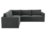 Jameson Charcoal Modular 5-Piece Sectional Sofa