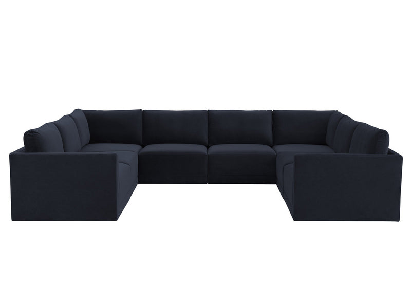 Jameson Navy Modular 8-Piece Sectional Sofa