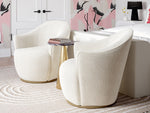 Kiara Beige Swivel Chair