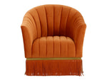 Layla Cinnamon/Leopard Swivel Chair
