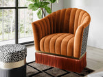 Layla Cinnamon/Leopard Swivel Chair