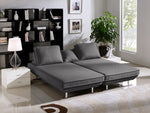 Lexley Gray 2-Piece Sectional Sofa/Lounger with Moveable Backrests