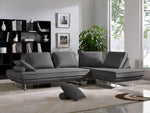 Lexley Gray 2-Piece Sectional Sofa/Lounger with Moveable Backrests