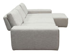 Nevis Barley Modular 3-Seater Reversible Sectional Sofa with Adjustable Backrests