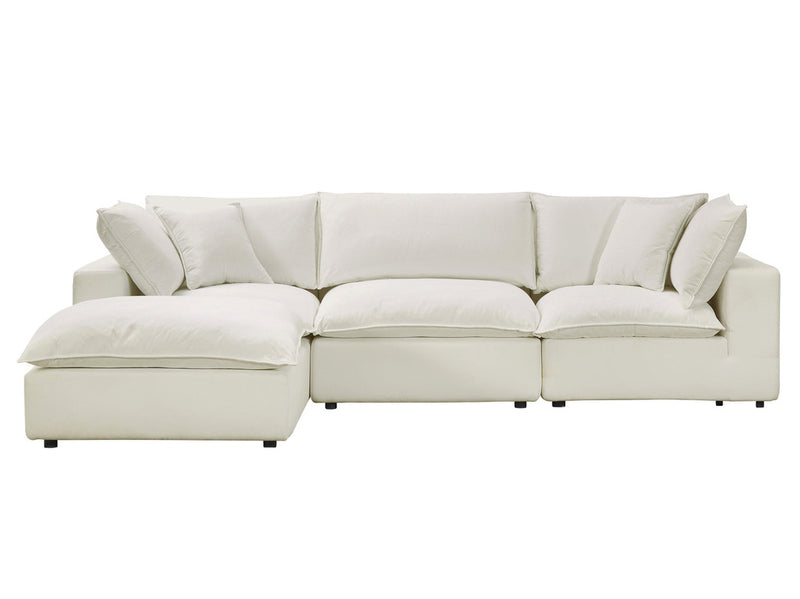 Nova Natural Modular 4-Piece Sectional Sofa
