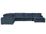 Nova Navy Modular 7-Piece Sectional Sofa