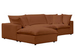 Nova Rust Modular 4-Piece Sectional Sofa