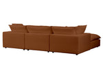 Nova Rust Modular 4-Piece Sectional Sofa