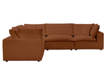 Nova Rust Modular 5-Piece Sectional Sofa