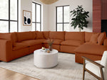 Nova Rust Modular 7-Piece Sectional Sofa