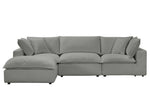 Nova Slate Modular 4-Piece Sectional Sofa
