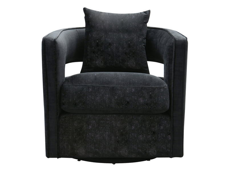 Reagan Black Swivel Chair