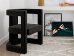Reese Black Boucle Chair