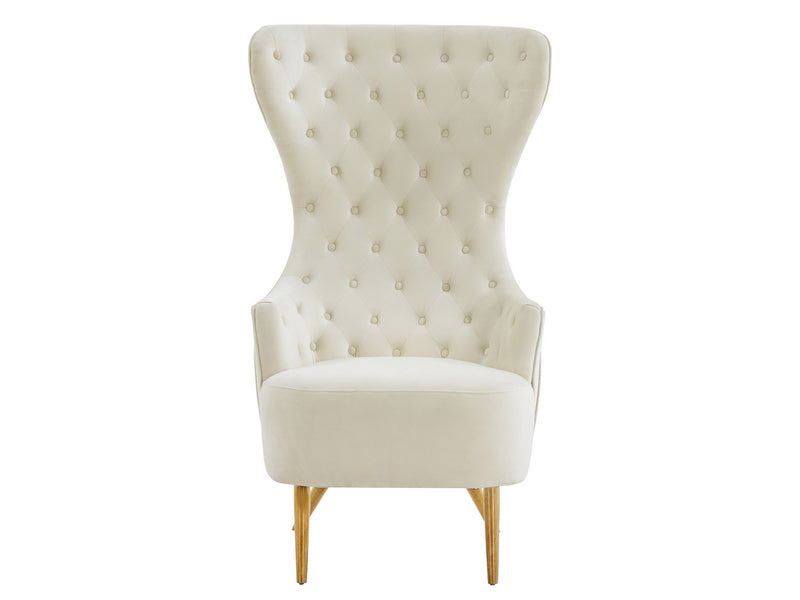 Sage Cream Wingback Chair