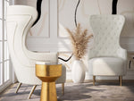 Sage Cream Wingback Chair