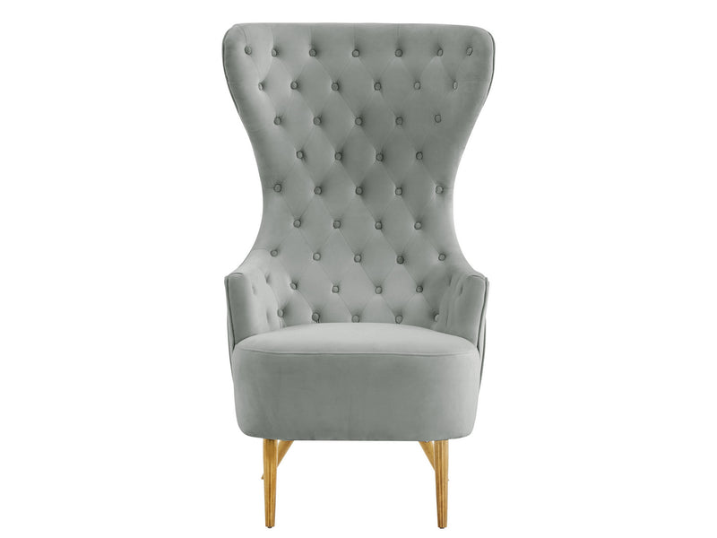 Sage Gray Wingback Chair