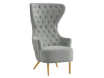 Sage Gray Wingback Chair