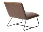 Zenon Chocolate Armless Chair